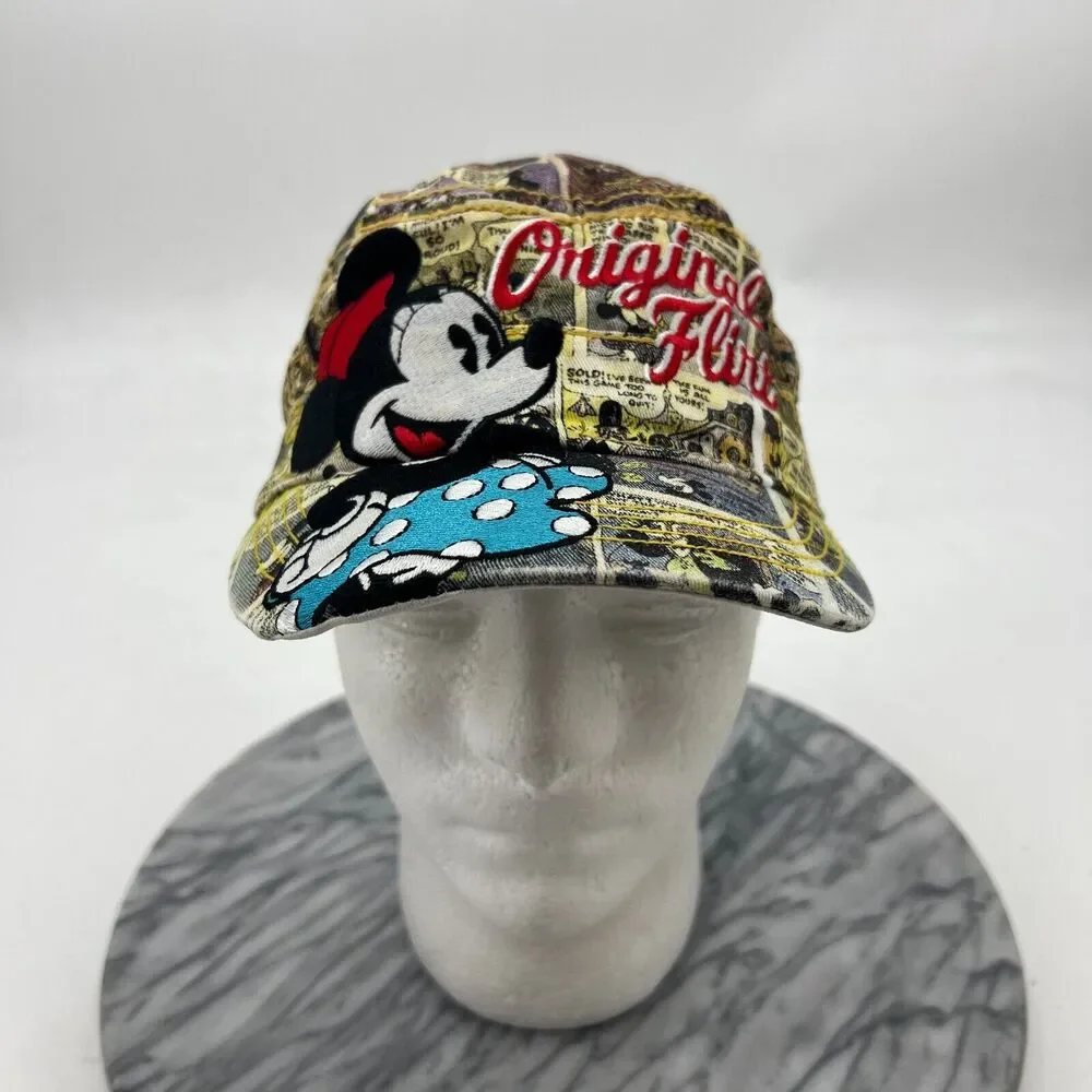 Minnie Mouse Comic Book Hat Womens OS One Size Original Flirt Disney Ball Cap